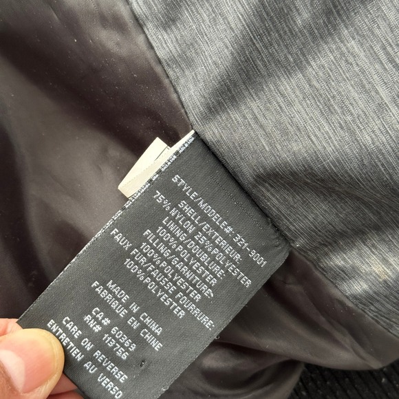 Canada Weather Gear Jacket Men's XL Gray Bomber Faux Fur Hood Super Triple Goose - Picture 11 of 12